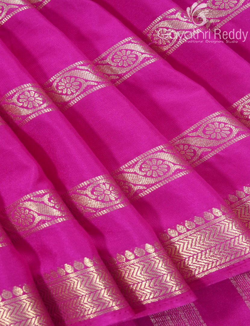 SEMI MYSORE CRAPE SAREE-SMC350