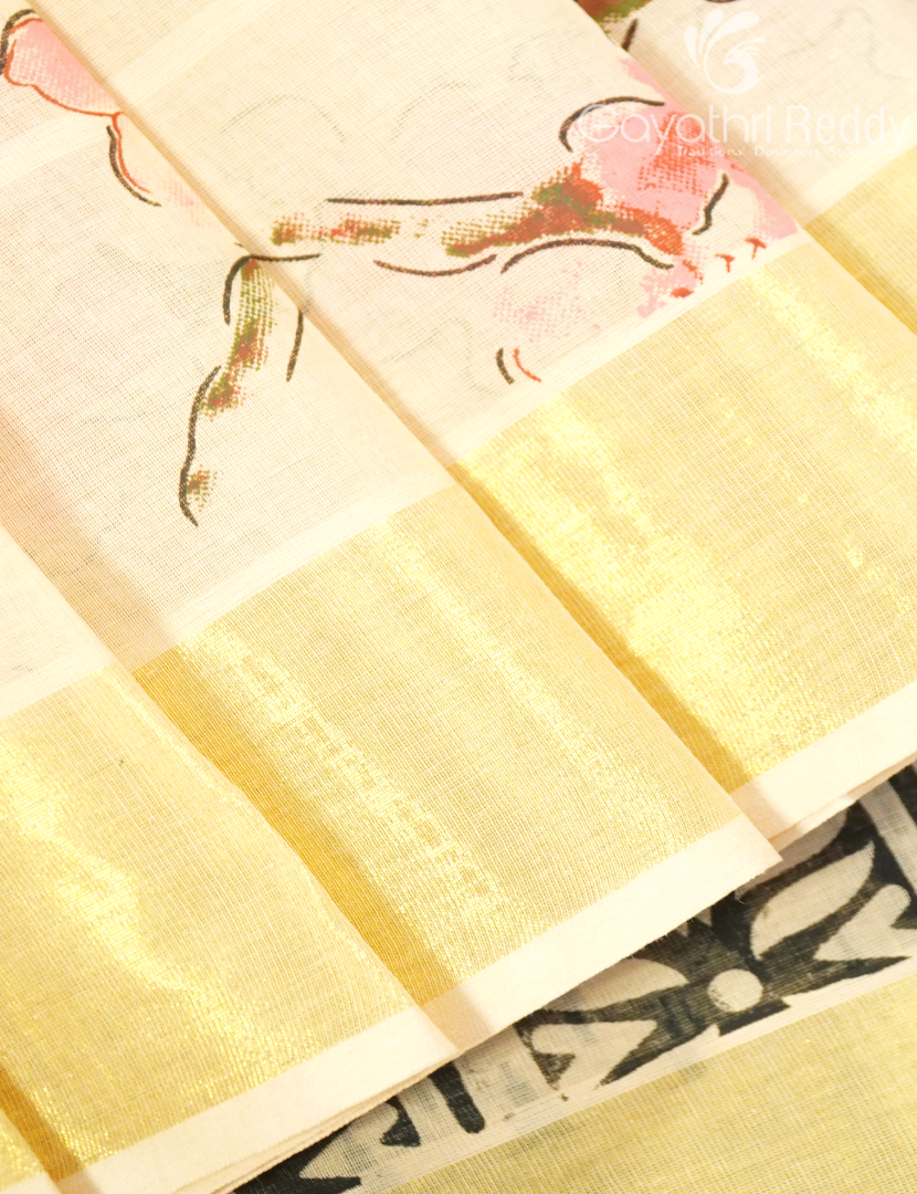 COTTON PRINTED SAREES-CP15
