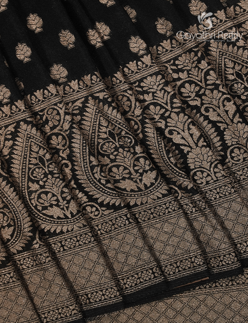 Banaras Georgette Saree in Black