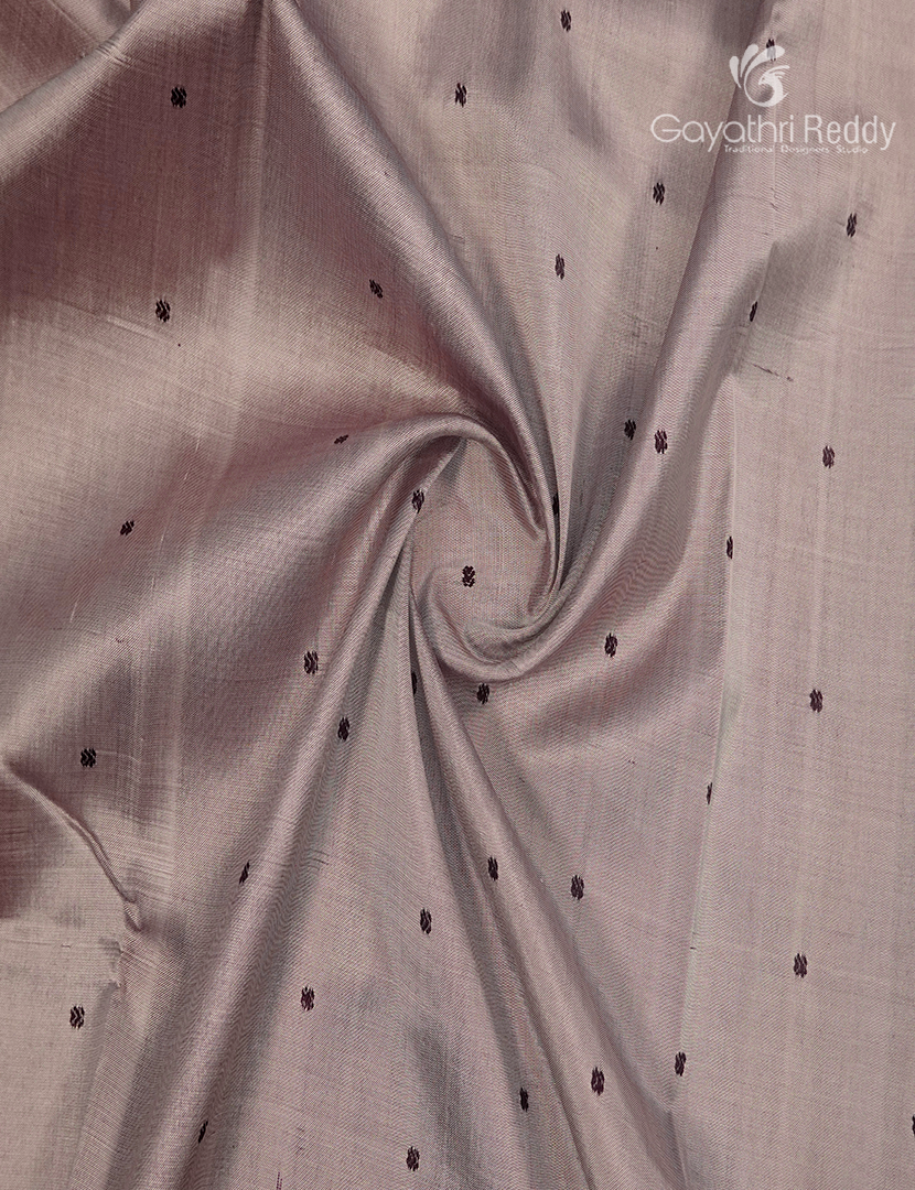 Pure Ikat Silk Saree in Light Beige and Deep Brown