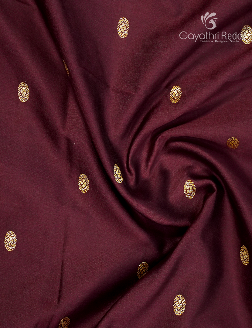Semi Katan Silk Saree in Brown