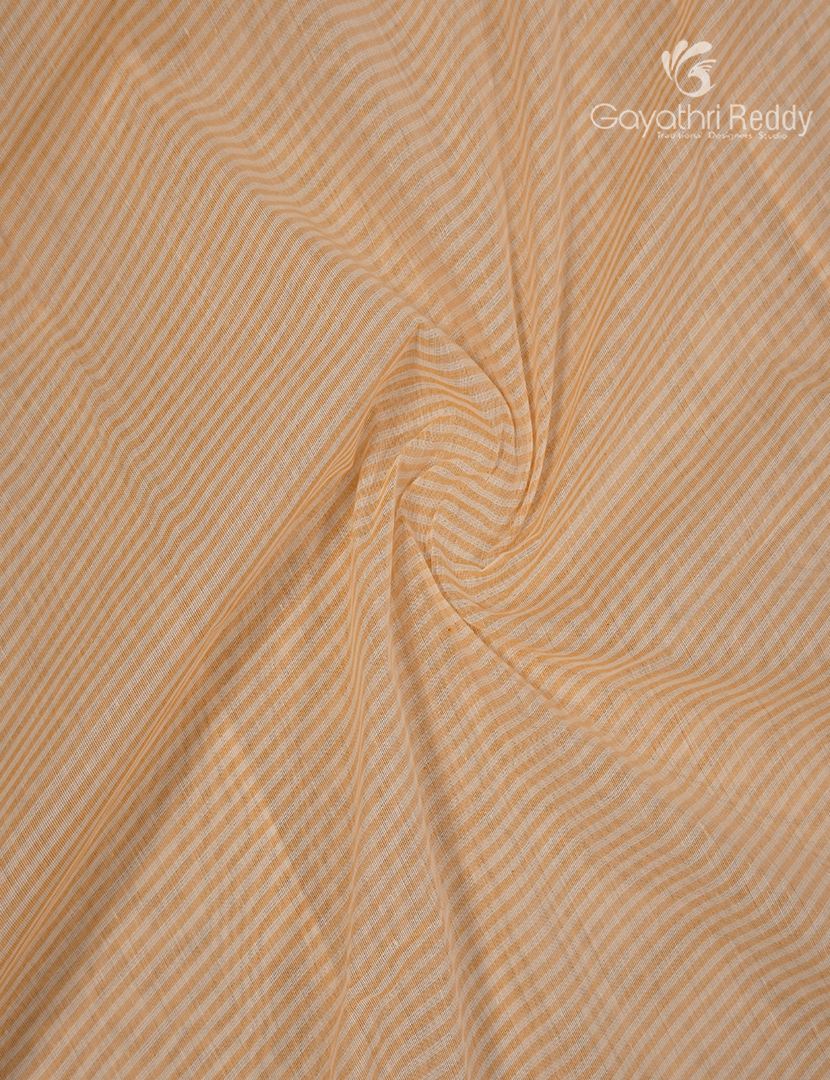 Pure Kanchi Cotton Printed Saree in Orange