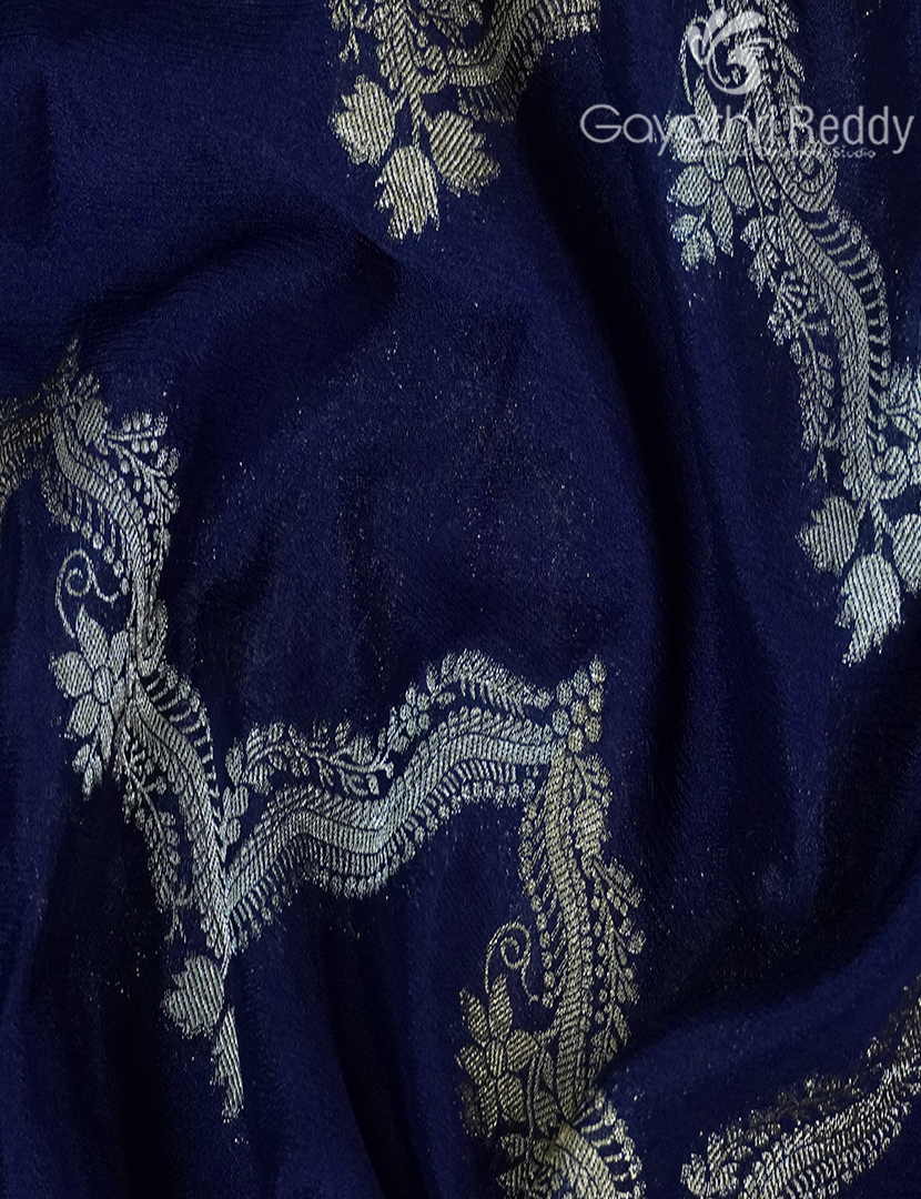 SEMI MYSORE CREPE SAREE-SMC337