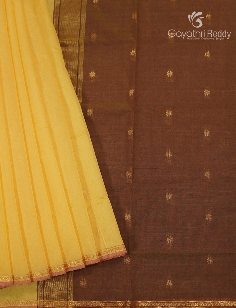 Sico Saree in Yellow and Brown