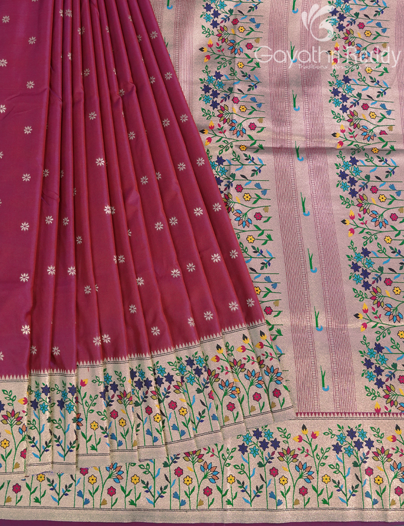 SEMI PAITHANI SAREE-SPS45