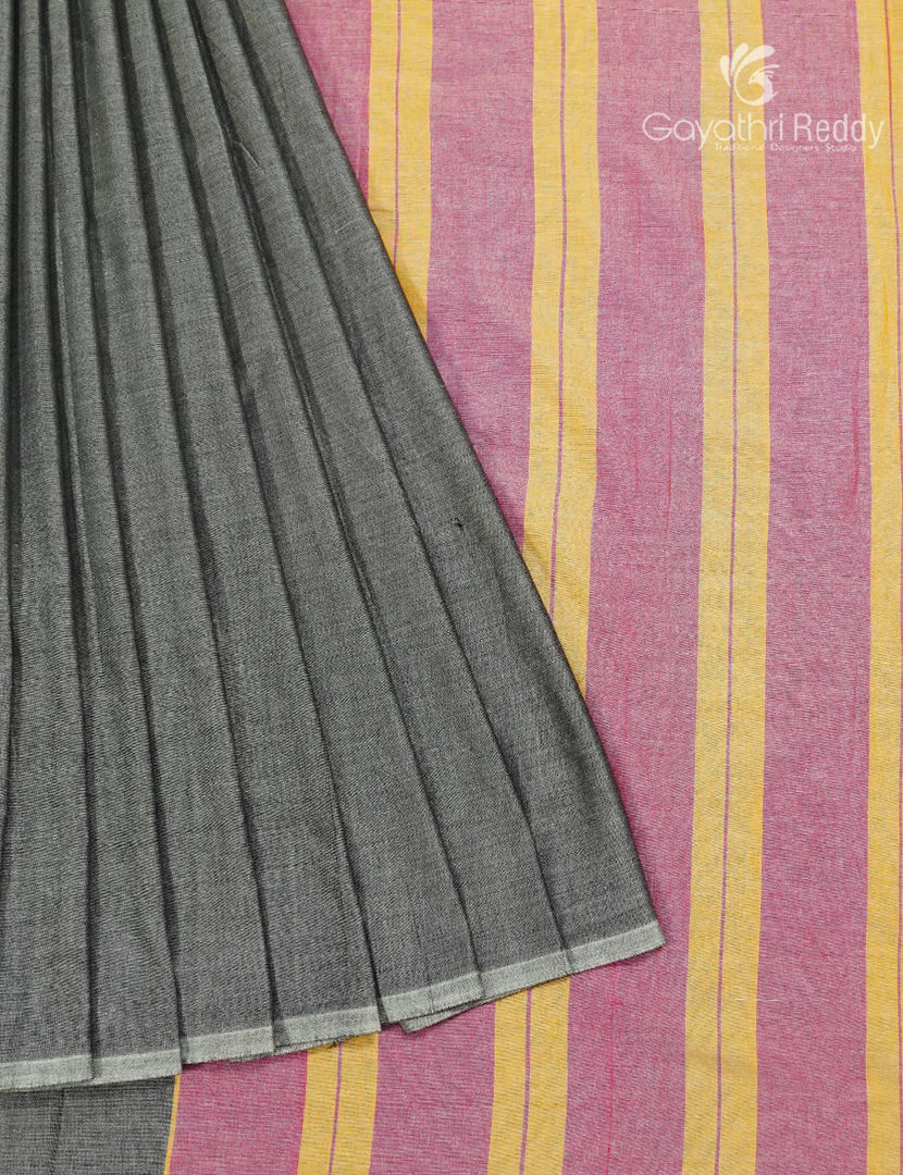 Pure Narayanpet Cotton Saree in Grey