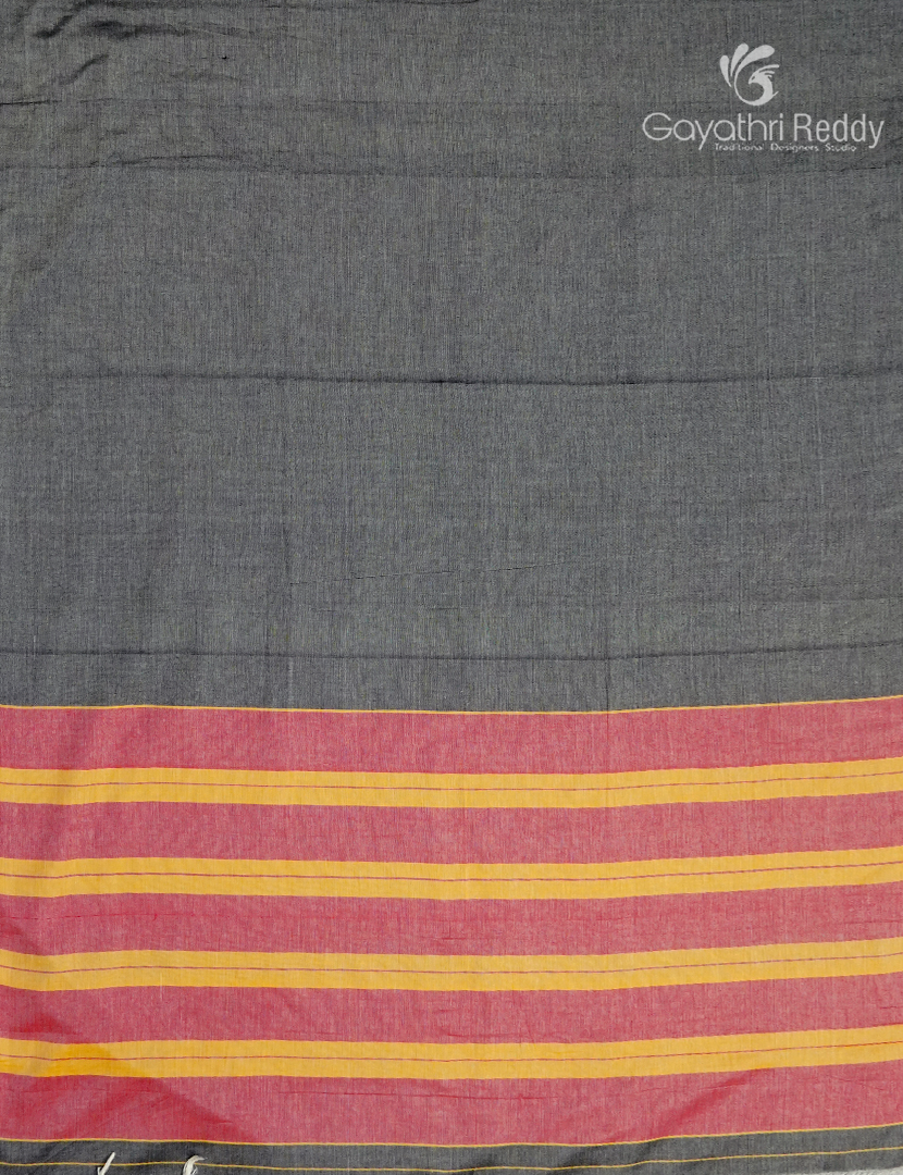 Pure Narayanpet Cotton Saree in Grey