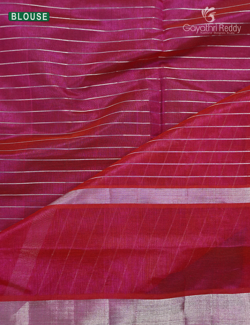 Pure Arani Sico Saree in Fuchsia Pink