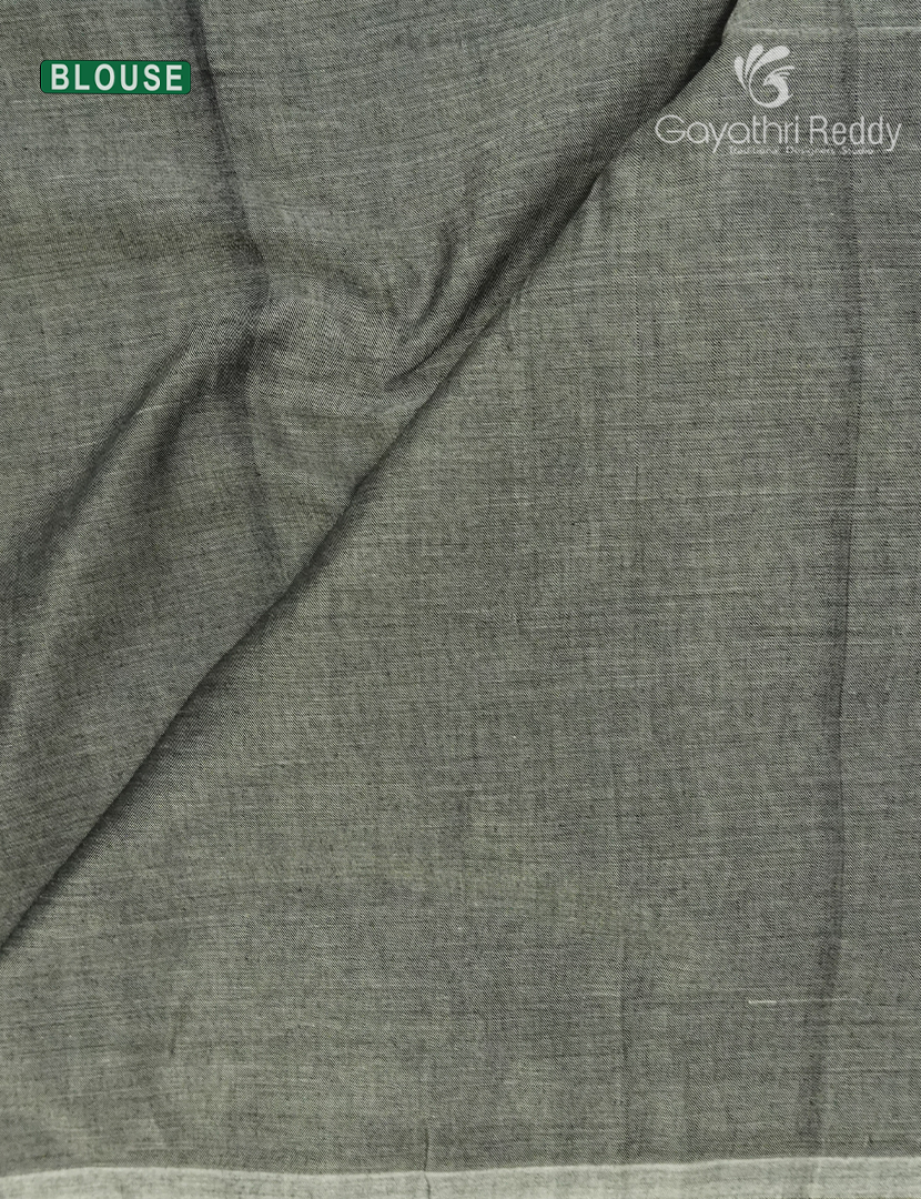Pure Narayanpet Cotton Saree in Grey
