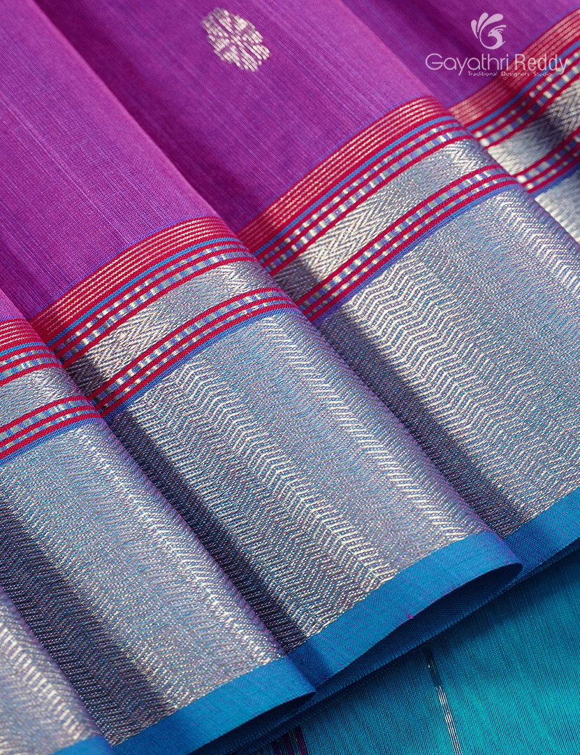 PURE CHANDERI BUTTA SAREES -CPS1207