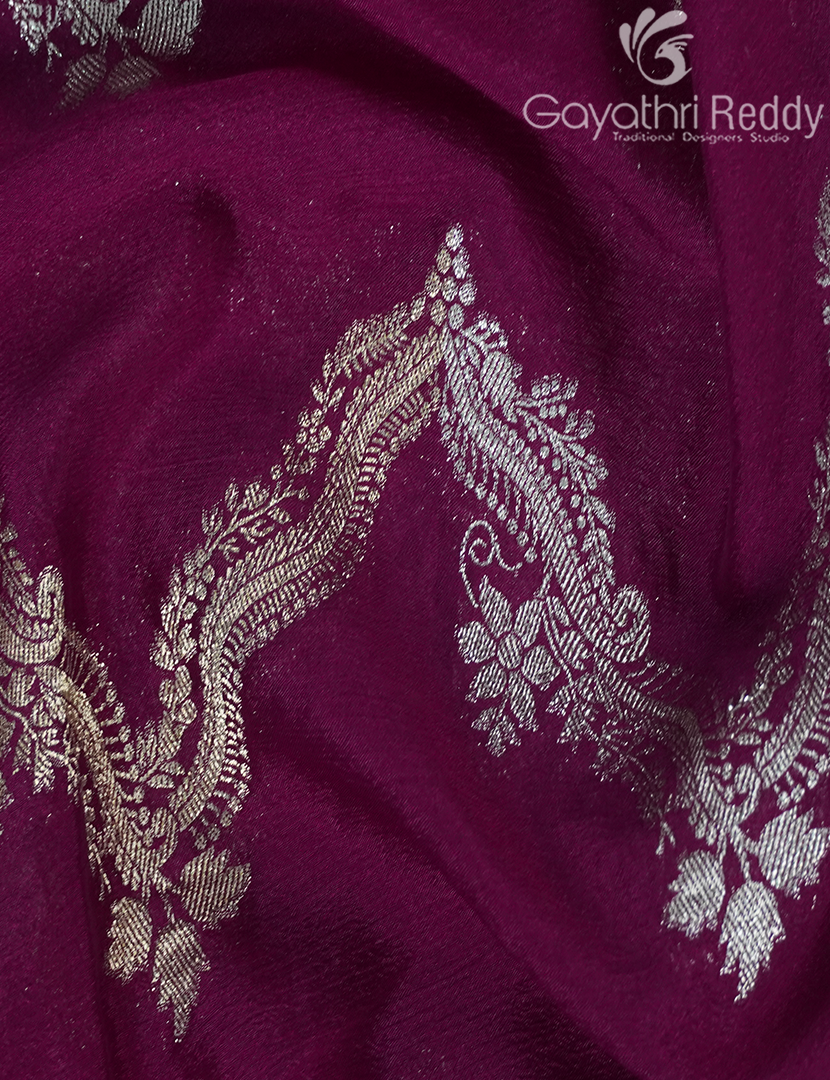 SEMI MYSORE CREPE SAREE-SMC338