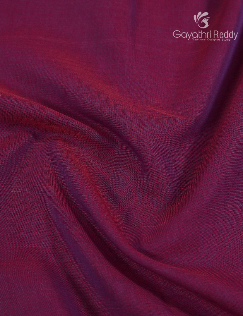 Pure Narayanpet Cotton Saree in Magenta