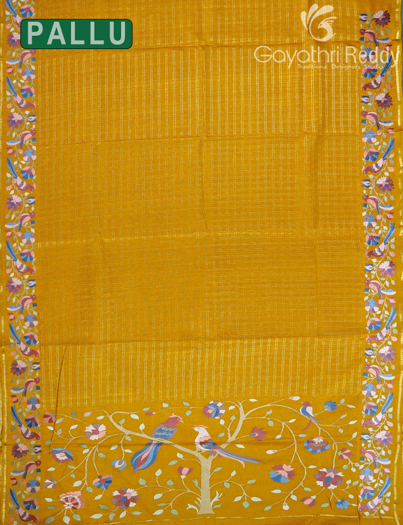 KHADI SILK WORK SAREE-KSW32