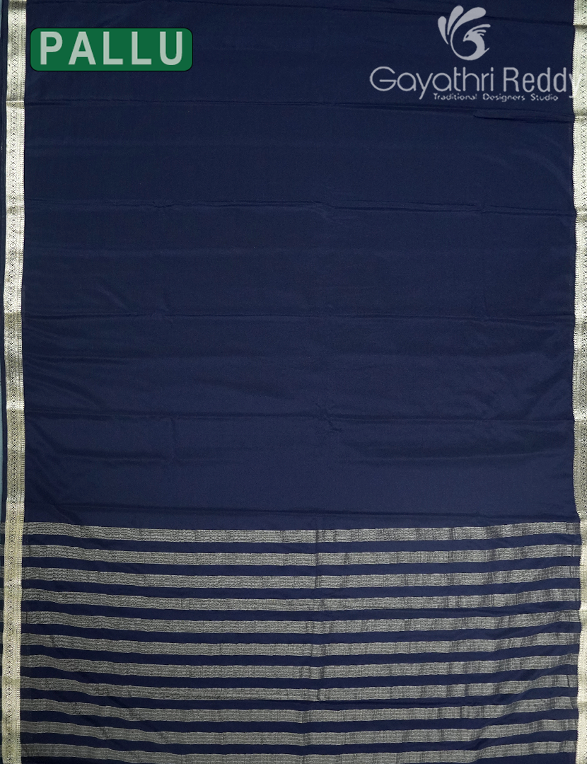 SEMI MYSORE CRAPE SAREE-SMC339