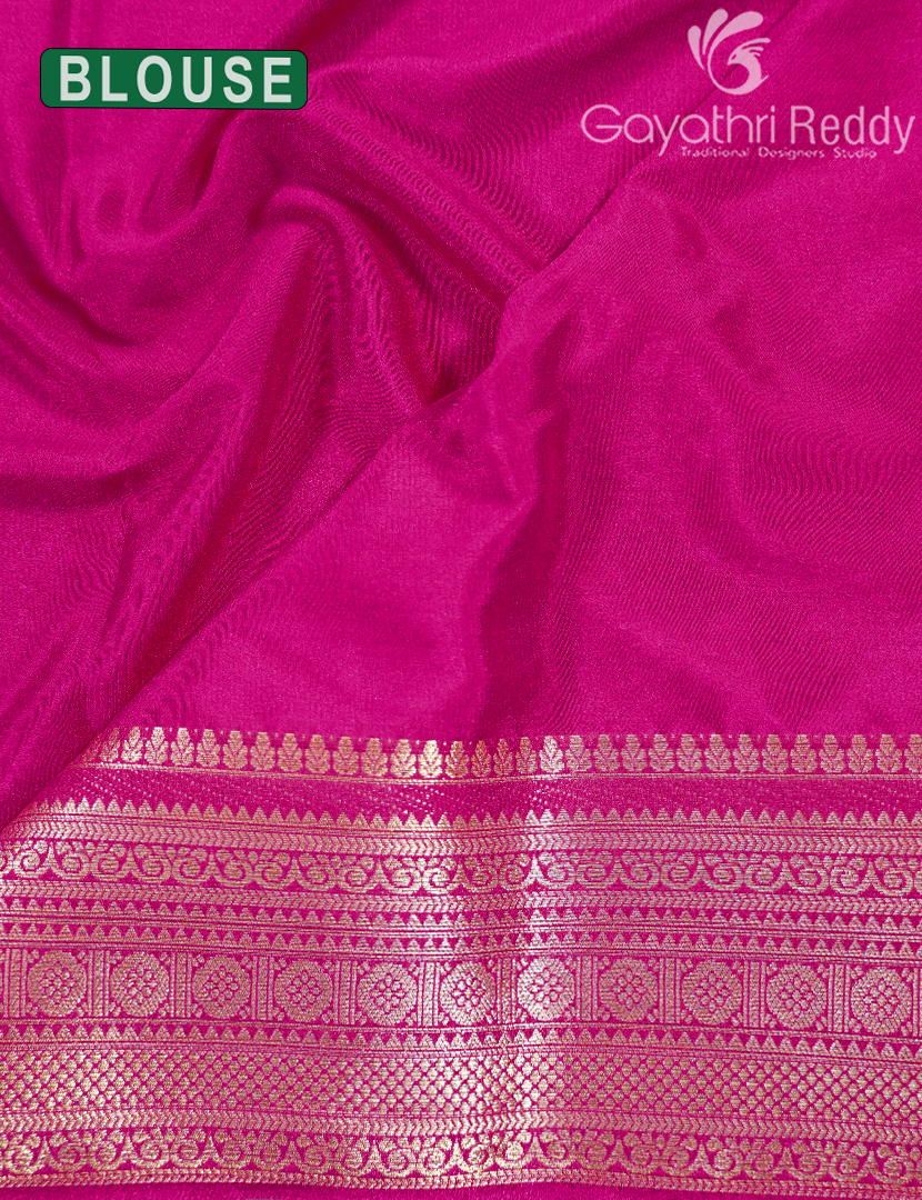 SEMI MYSORE CREPE SAREE-SMC388