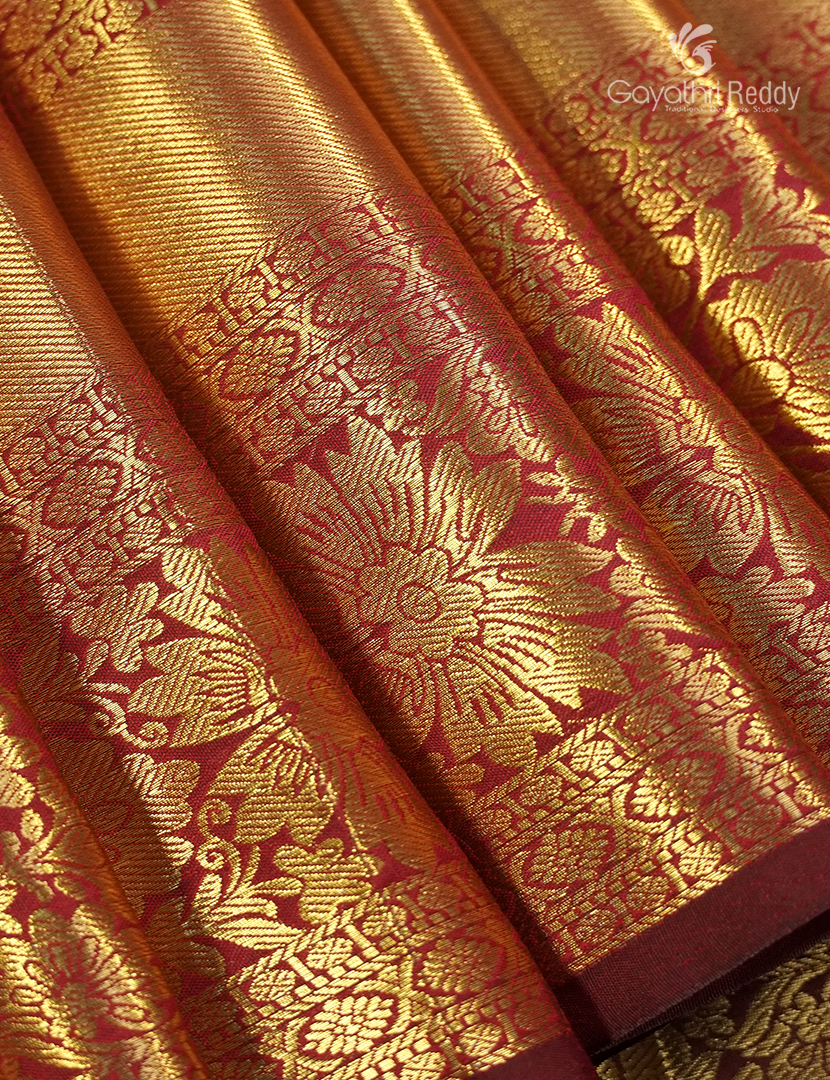 Semi Kanchipuram Silk Saree in Candy Pink