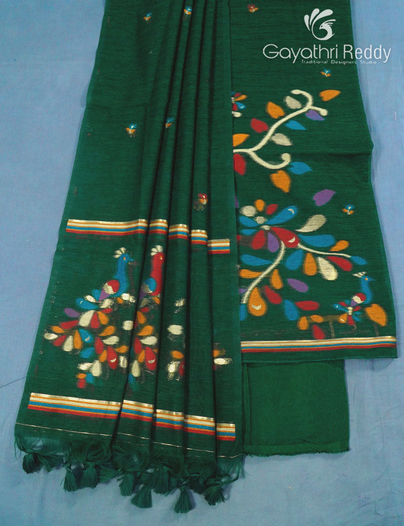 JAMDANI DRESS MATERIAL(3PC)-JDM15