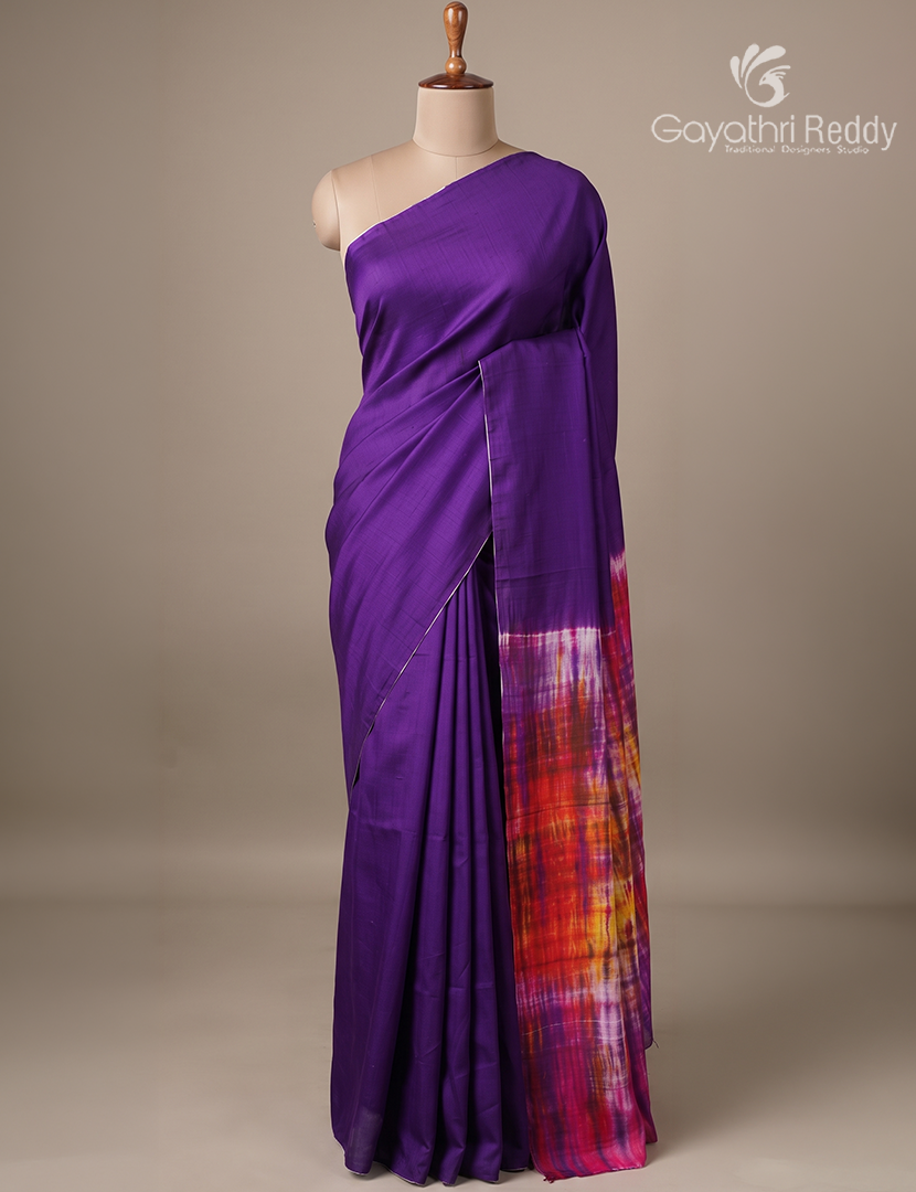 Pure Dupion Silk in Deep Purple