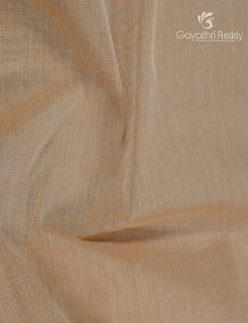 Pure Handloom Cotton Saree in Ivory