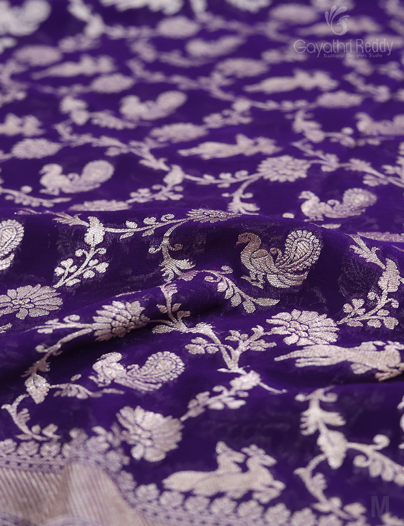 PURE BANARAS GEORGETTE KADDI-BG642