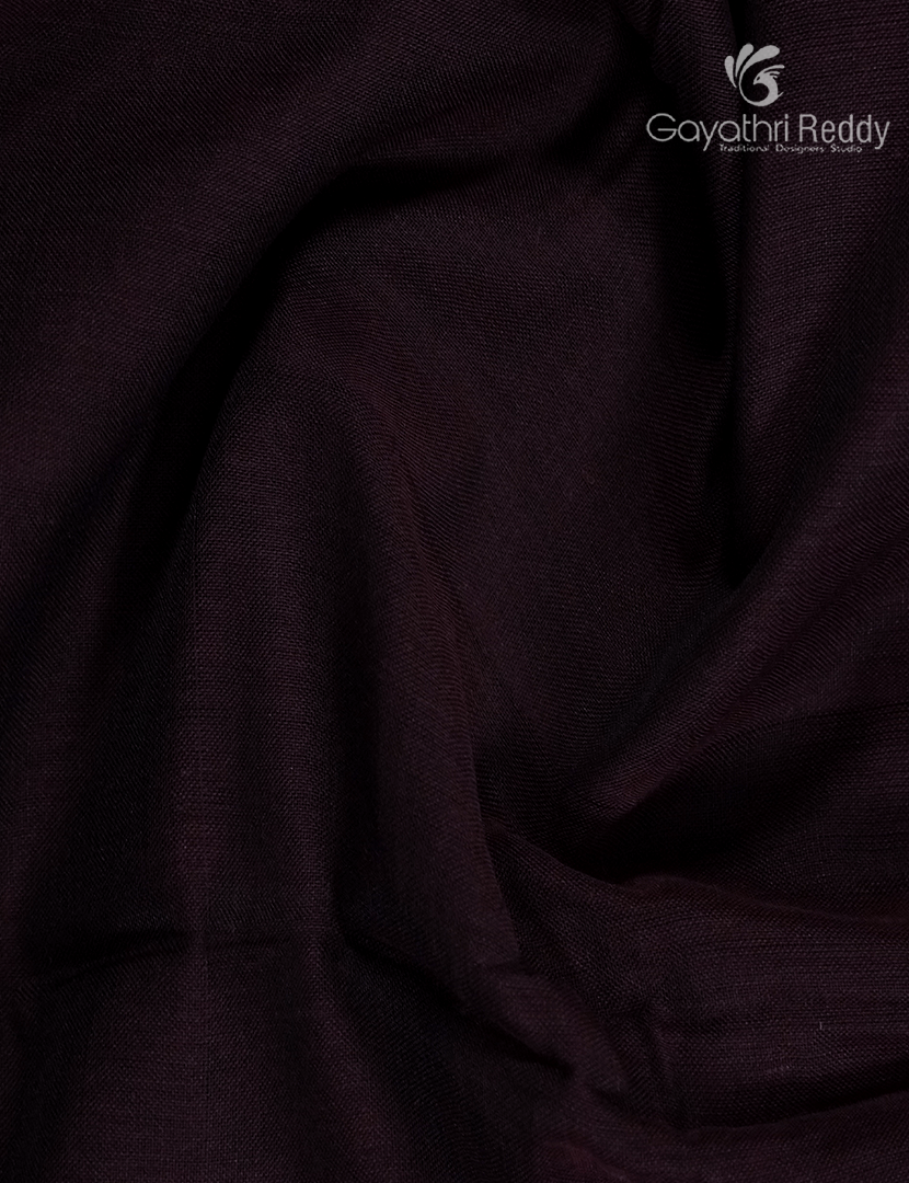 Pure Narayanpet Cotton Saree in Deep Plum
