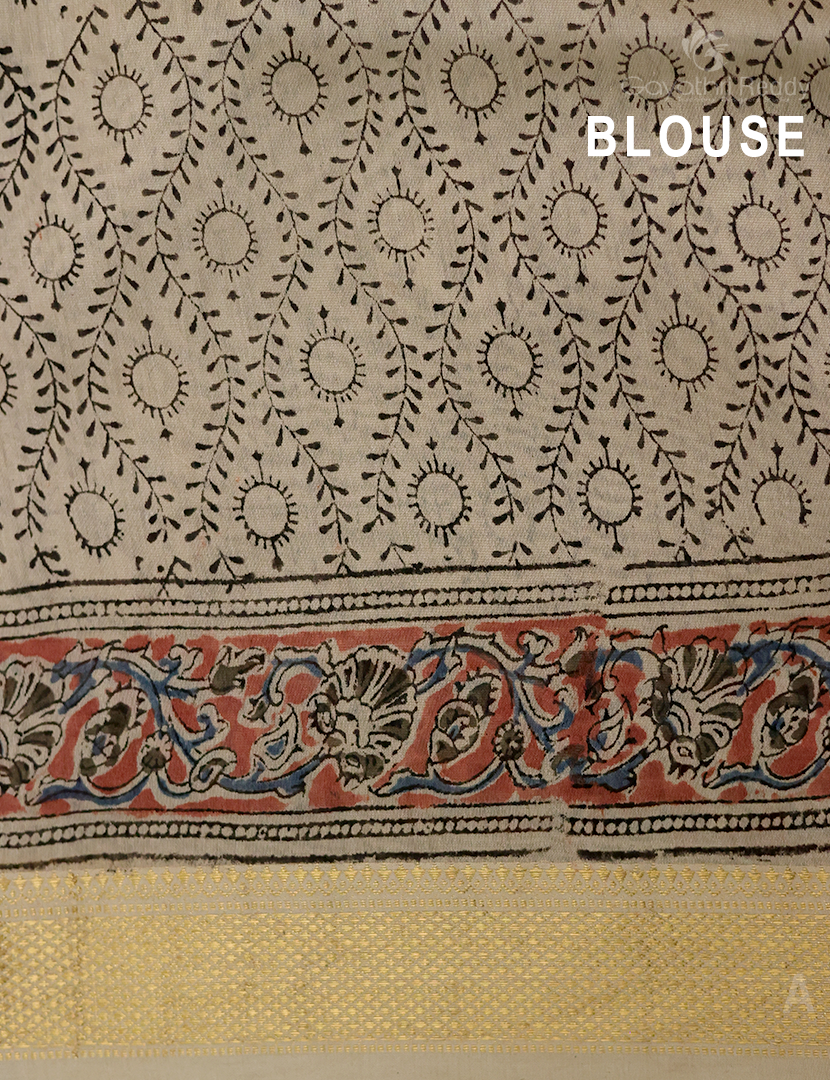 PURE KALAMKARI CHANDERI-KCS42