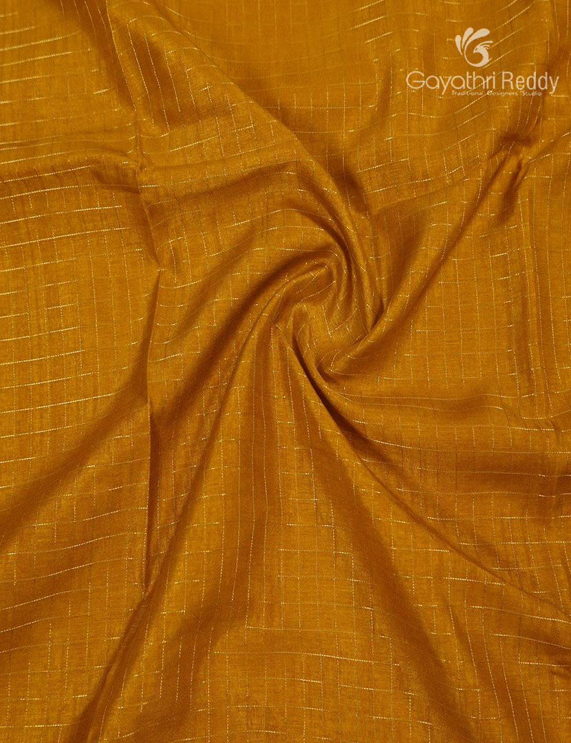 Semi Tussar Fancy Saree in Mustard Yellow