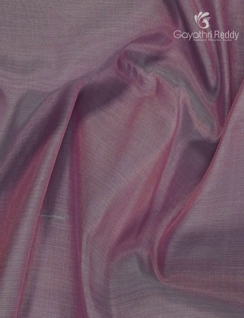 Pure Kanchipuram Sico Saree in Pastel Lilac Lavender and Black