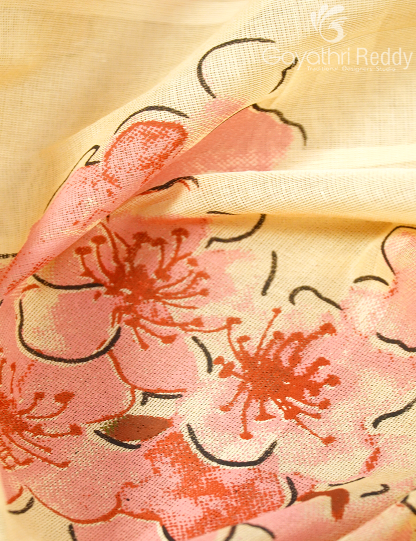 COTTON PRINTED SAREES-CP15