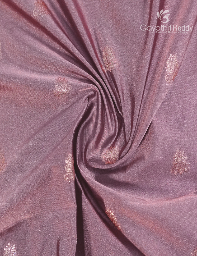 Soft Silk Saree in Mauve Pink and Mustard