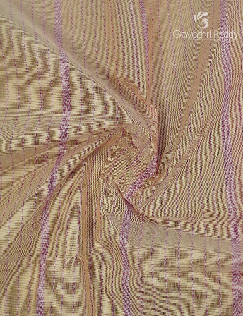 Pure Handloom Cotton Saree in Light Baby Pink