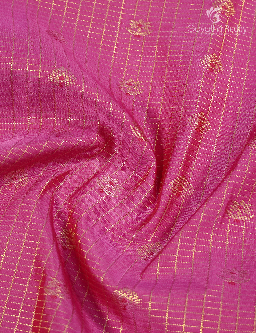 Semi Kanchipuram Silk Saree in Candy Pink