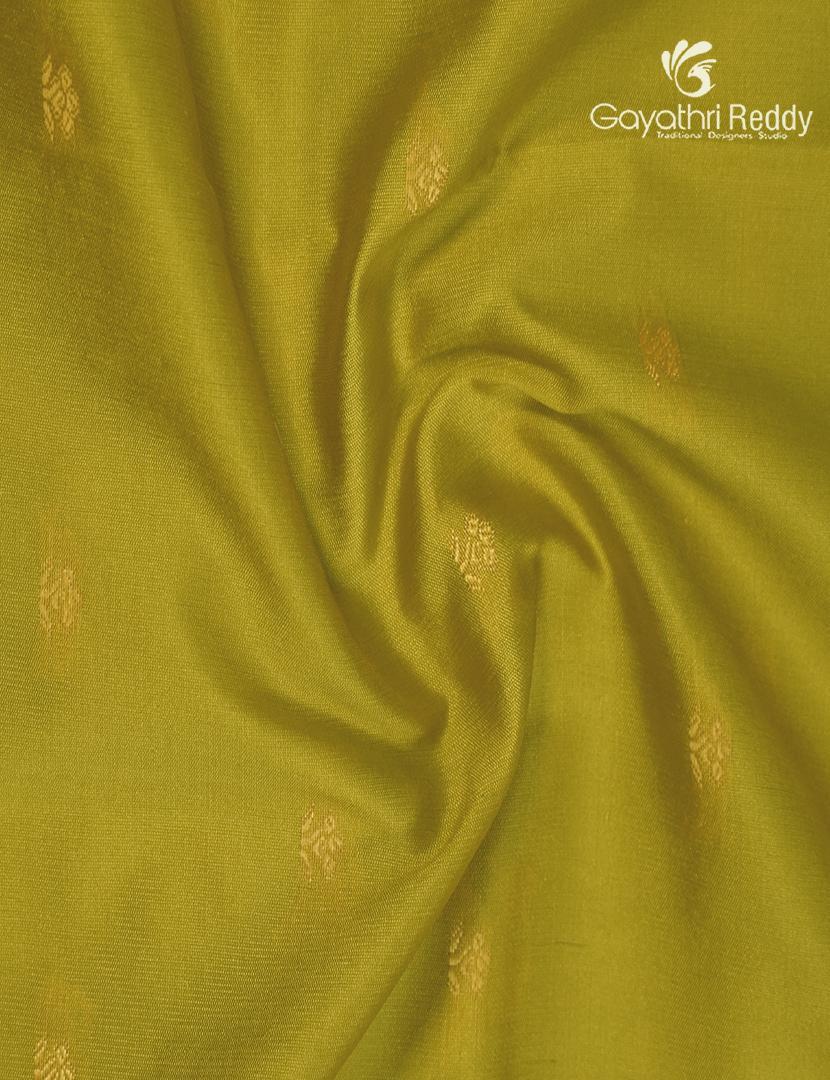 SemiKatan Silk Saree in Lime Green