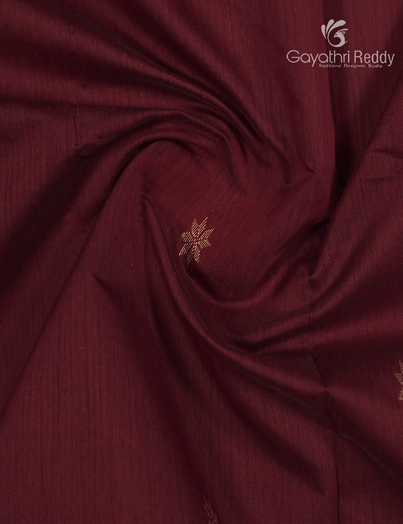 Sico Saree in Maroon Red and Cream