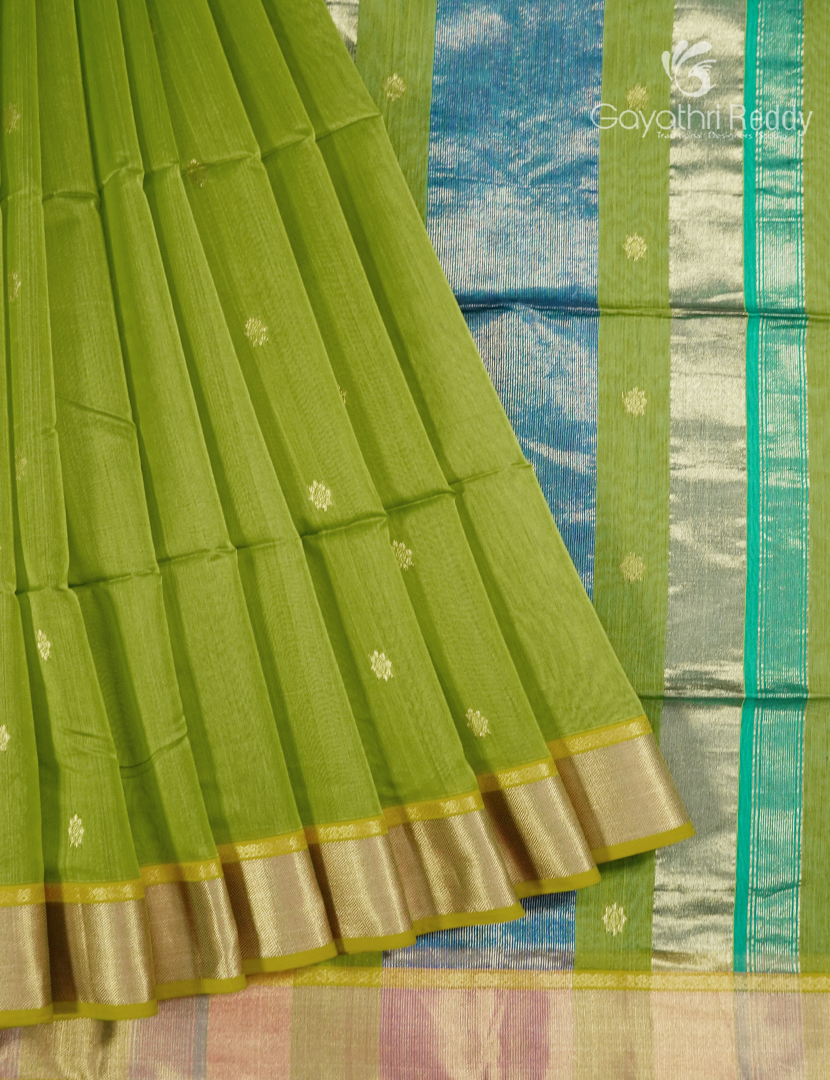 PURE CHANDERI BUTTA SAREES -CPS1209