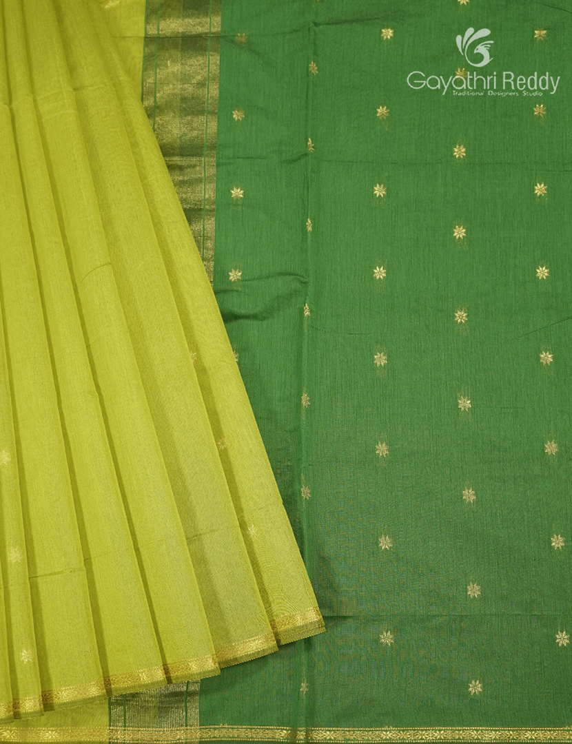 Sico Saree in Lime Green and Green