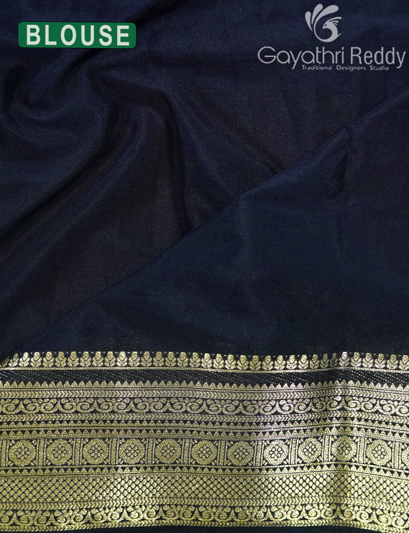 SEMI MYSORE CREPE SAREE-SMC389