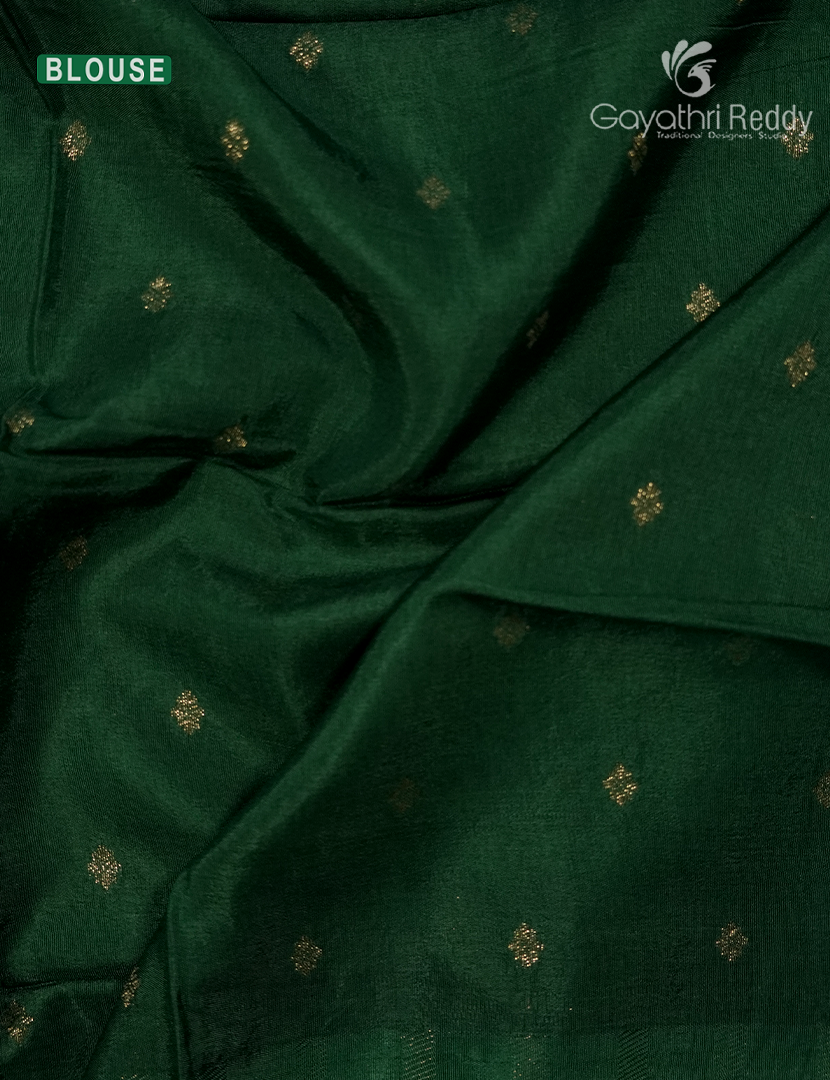Semi Mysore Crepe Saree in Red