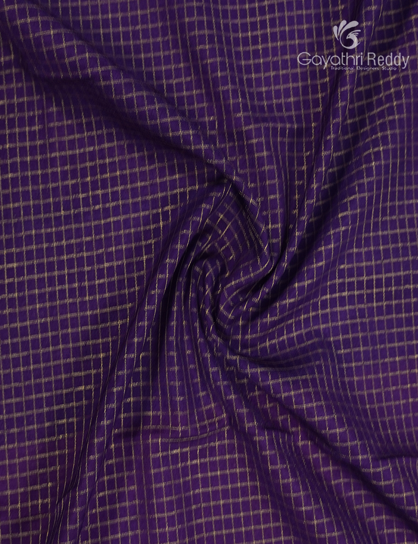 Semi Mysore Crepe Saree in Deep Violet and Rani Pink
