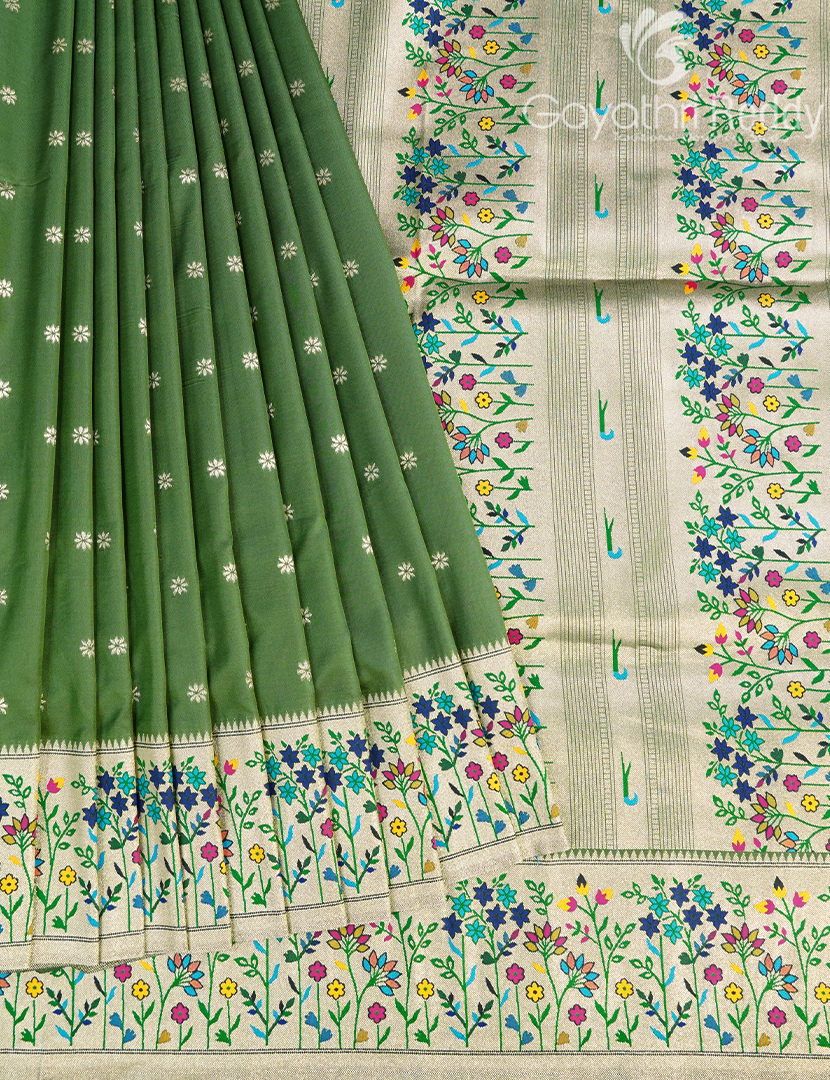SEMI PAITHANI SAREE-SPS48