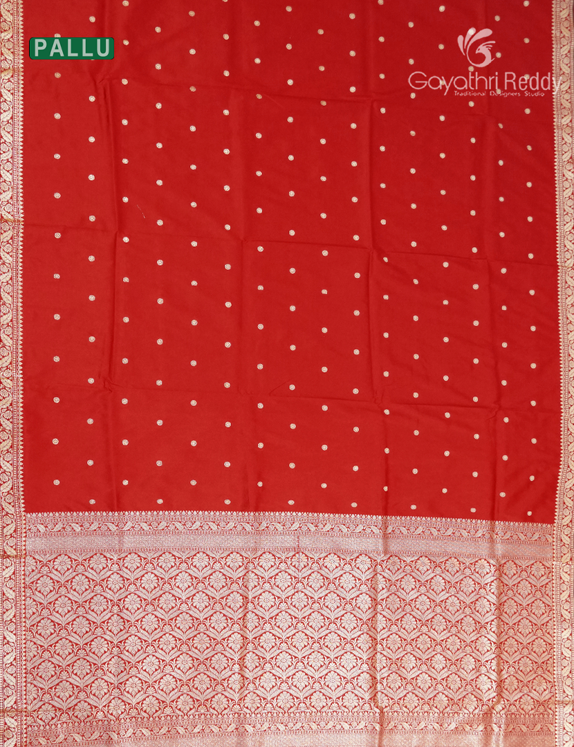 Semi Katan Silk Saree in Red