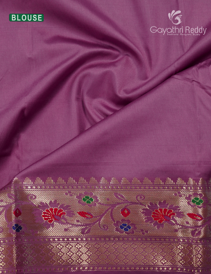 Semi Banaras Katan Silk Saree in Onion Pink
