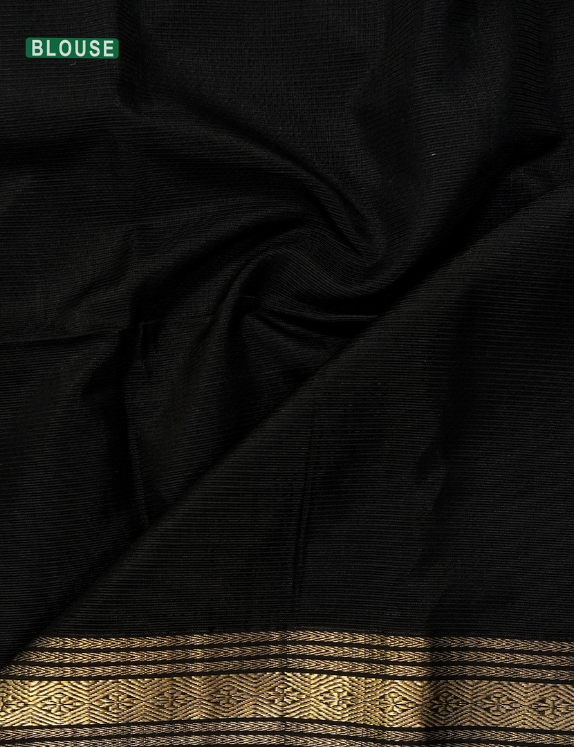 Pure Chanderi Sico Saree in Deep Brown