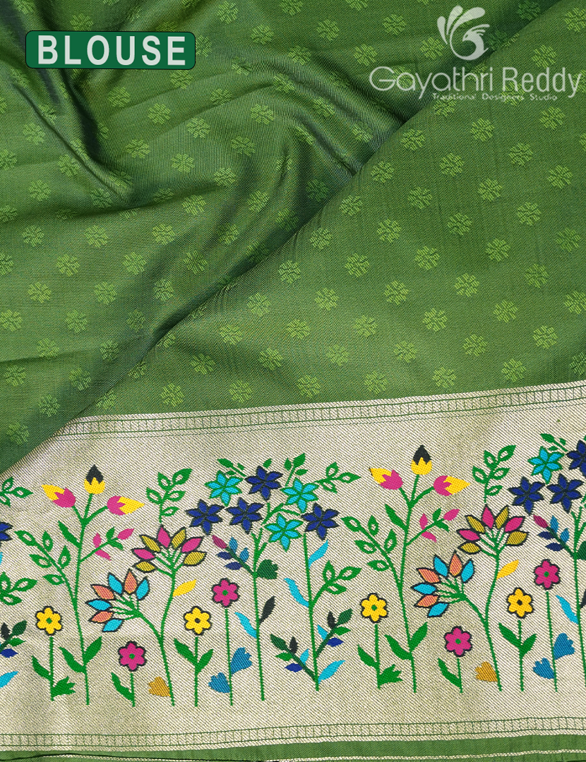 SEMI PAITHANI SAREE-SPS48