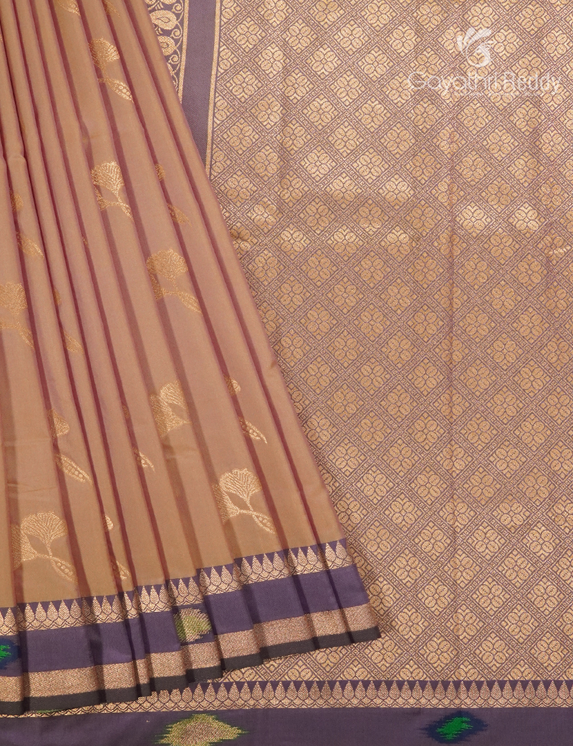 Semi Kanchipuram Art Silk Saree in Peach