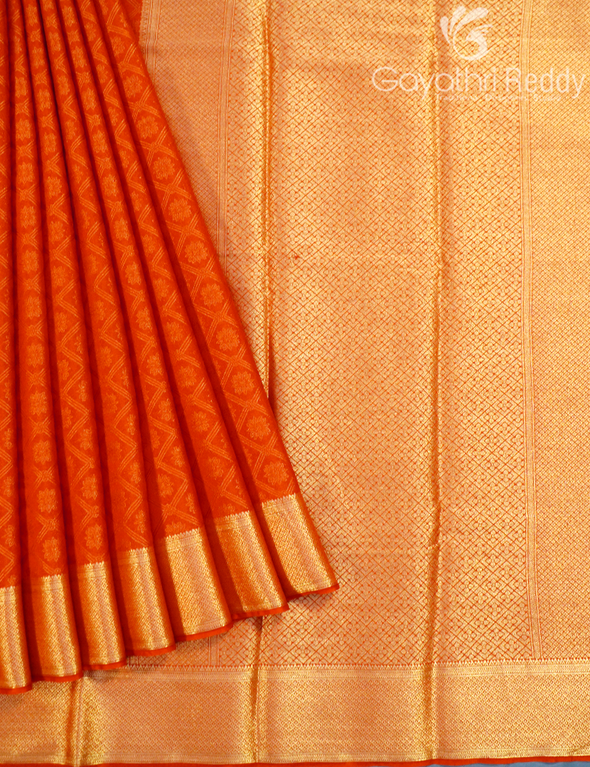 SEMI MYSORE CRAPE SAREE-SMC311