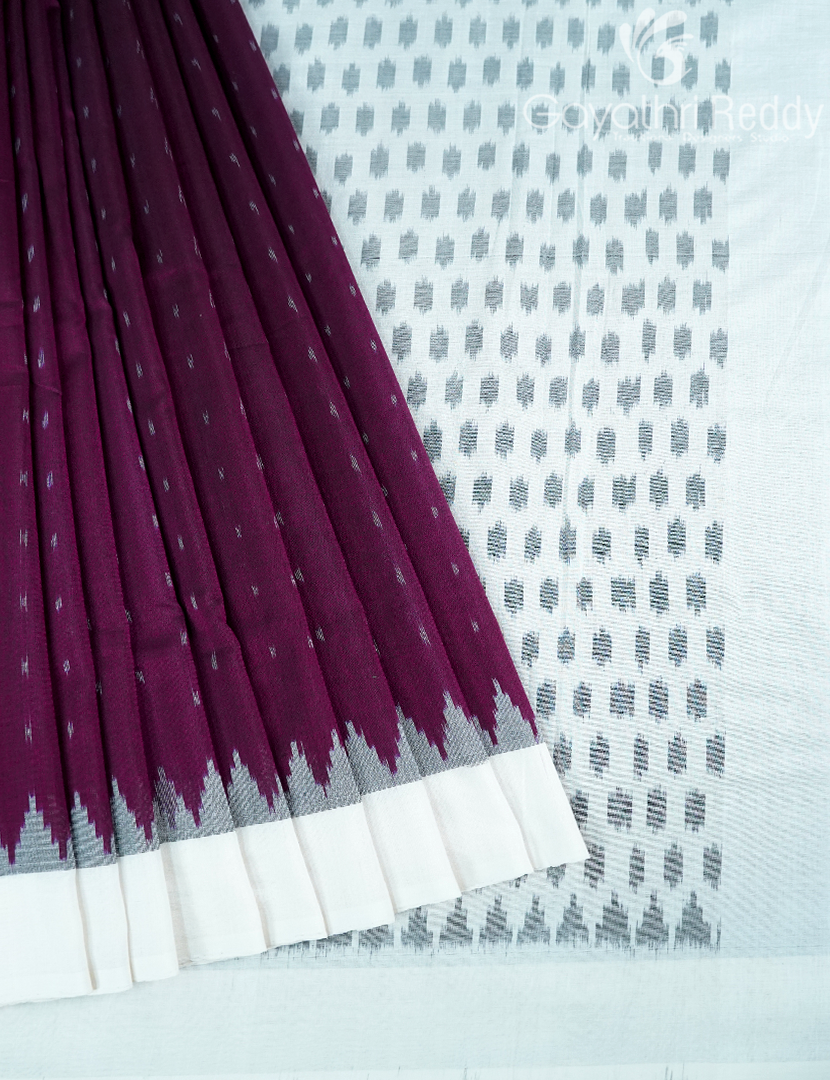 PURE IKKAT COTTON (H.L) SAREE-IKC1047