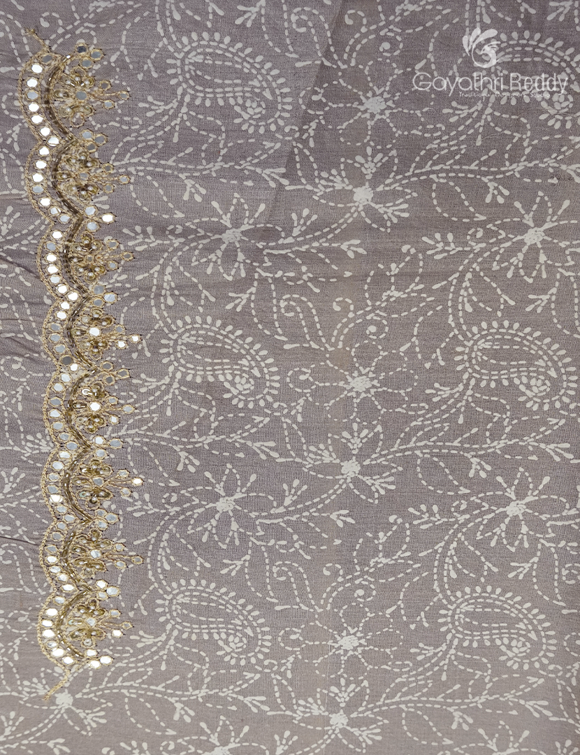 Pure Desi Tussar Fancy Saree in Golden Ivory