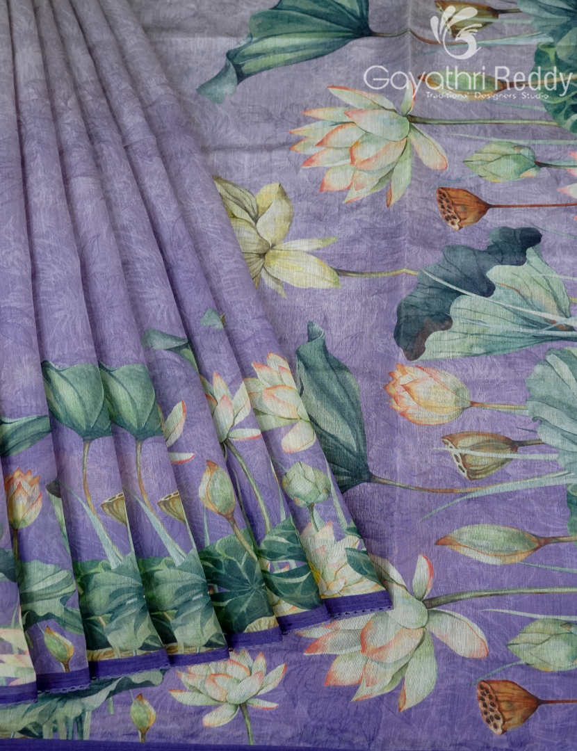 CHANDERI SILK SAREE-CPS1077