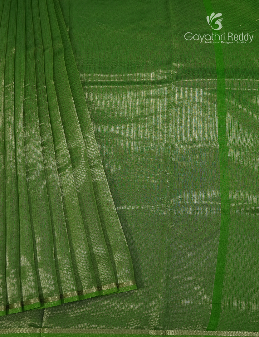 Pure Tissue Saree in Green